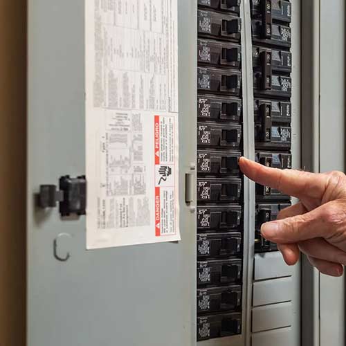 Modern electrical panel replacement and upgrade