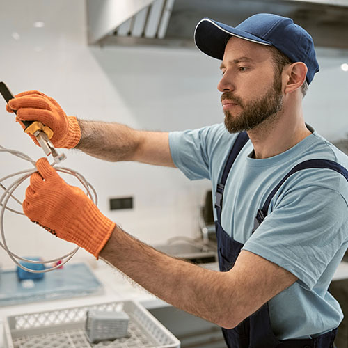 Electrical retrofit work improving building systems